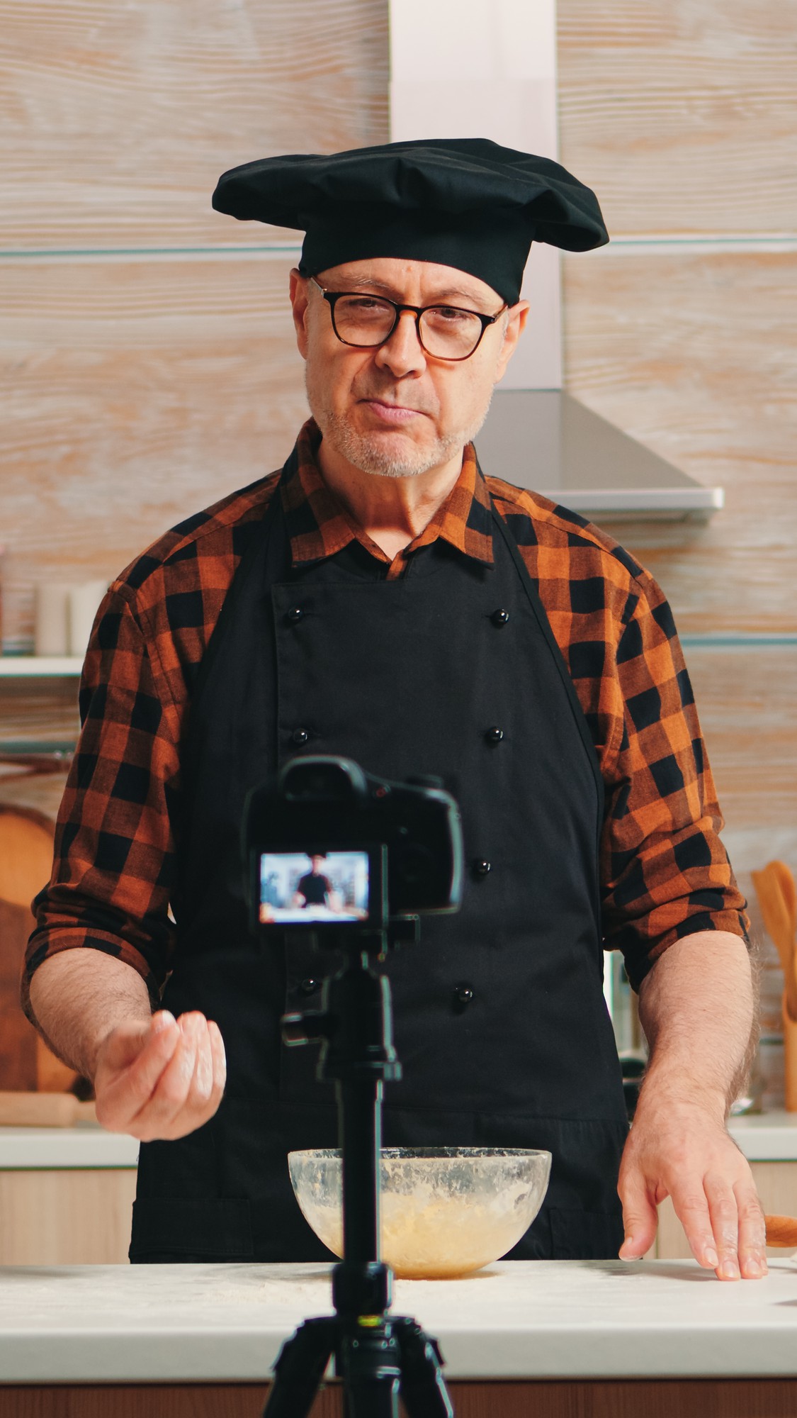 Ritratto del fondatore, chef in cucina